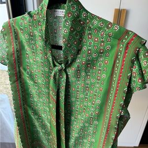 Green Patterned Women’s Blouse